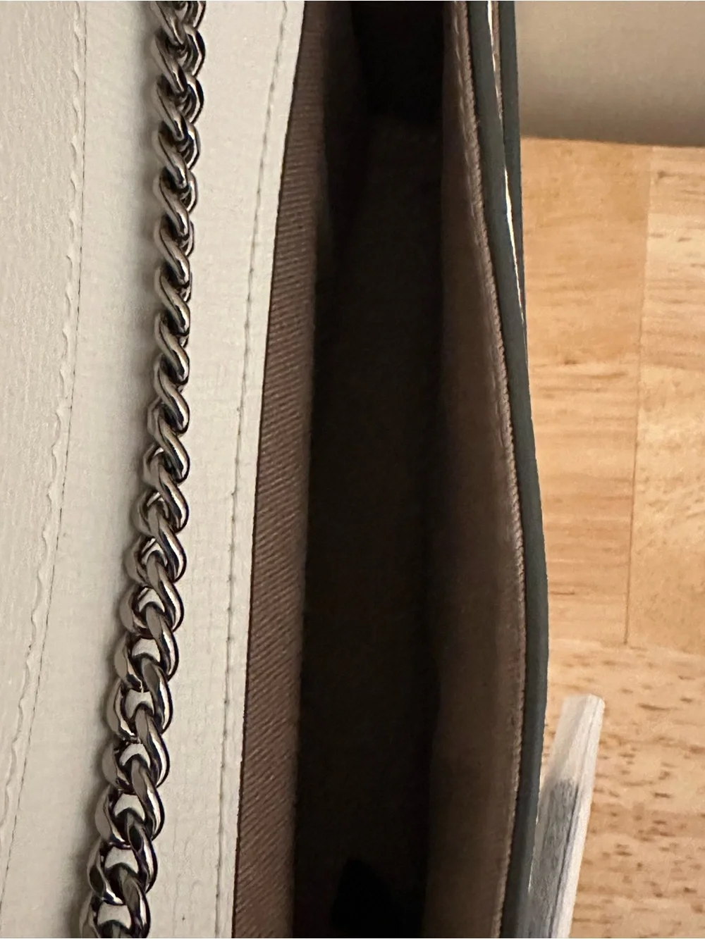 Karl Lagerfeld white leather